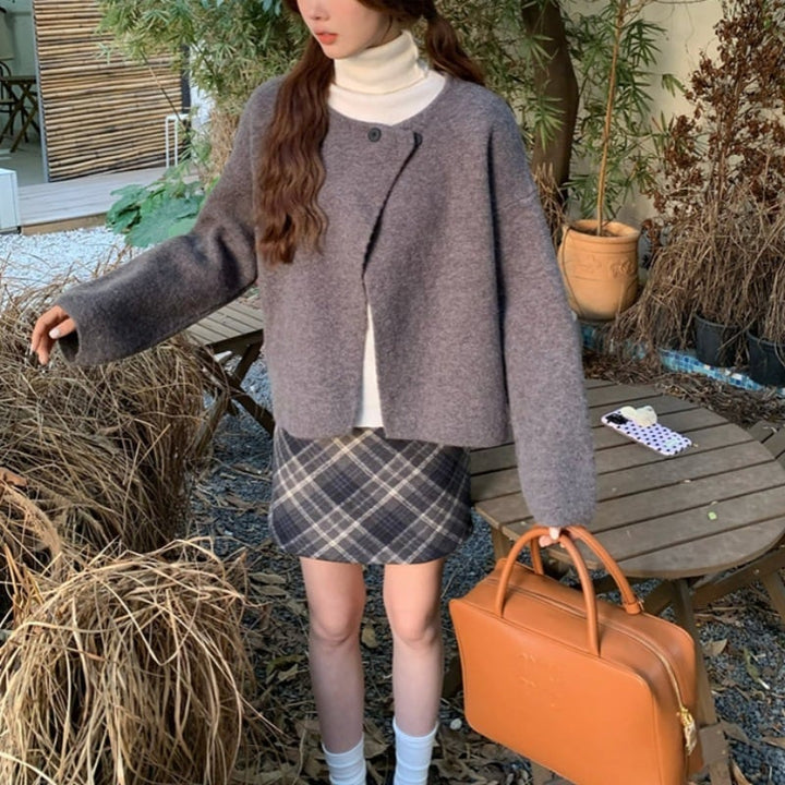 【outer】ニットコート　M25587