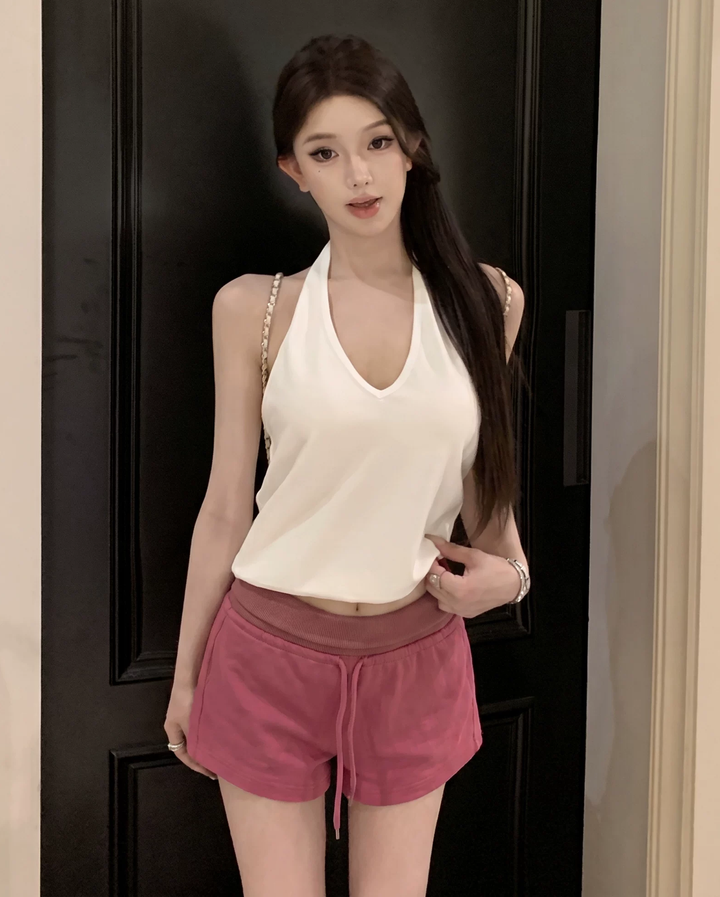 【bottoms】スポーツ風ショートパンツ Q8611