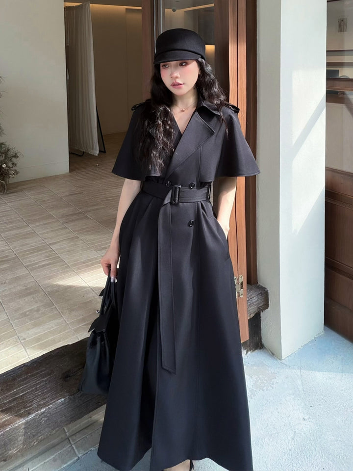 【outer】2色展開ロングコート Q9068