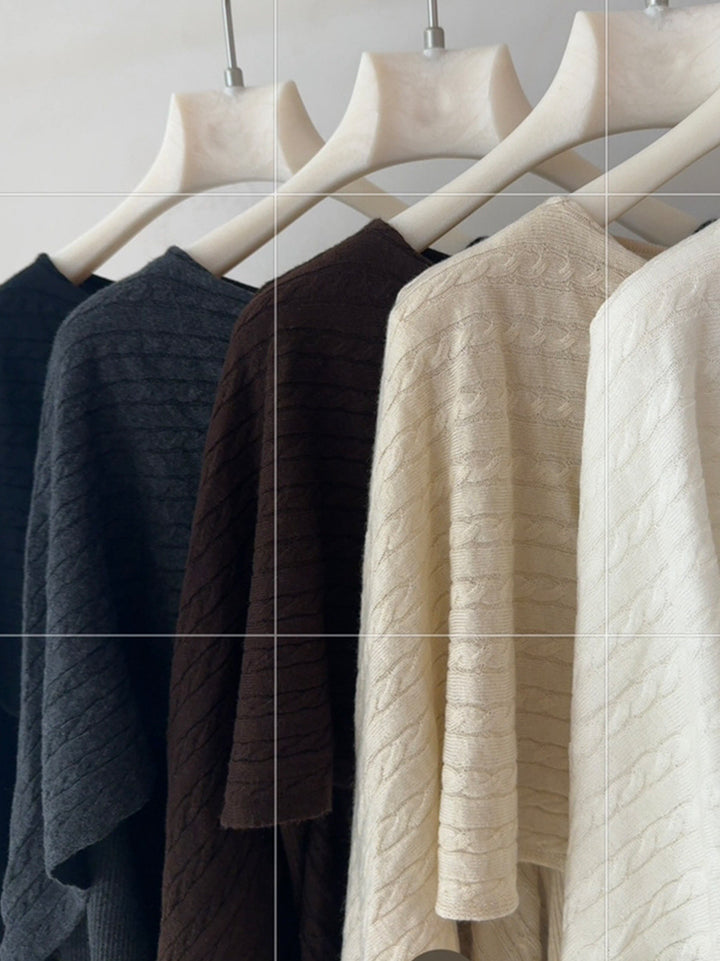 【tops】5色展開ニットトップス Q9135