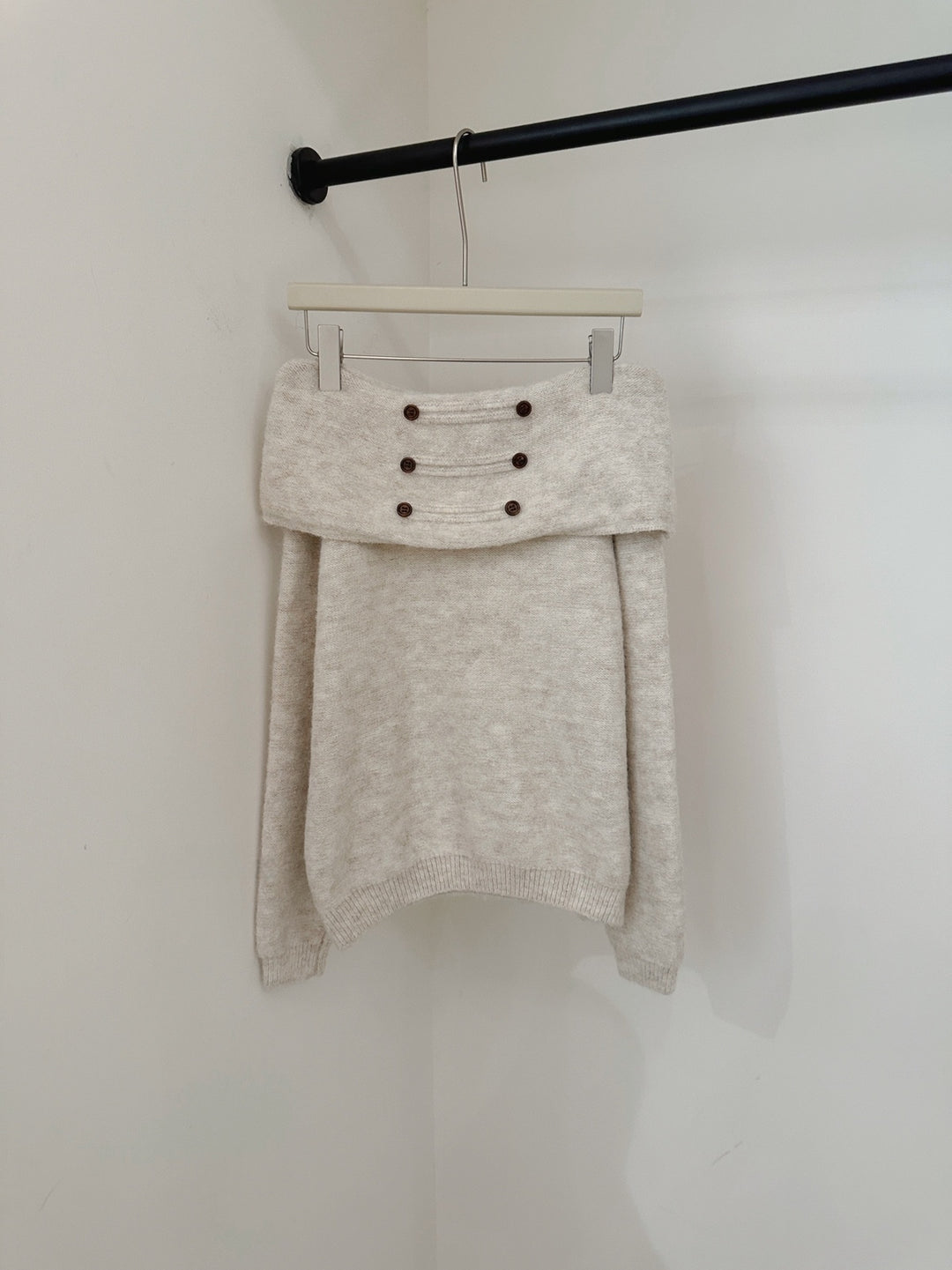 【tops】オフショルダーニットトップス Q9249