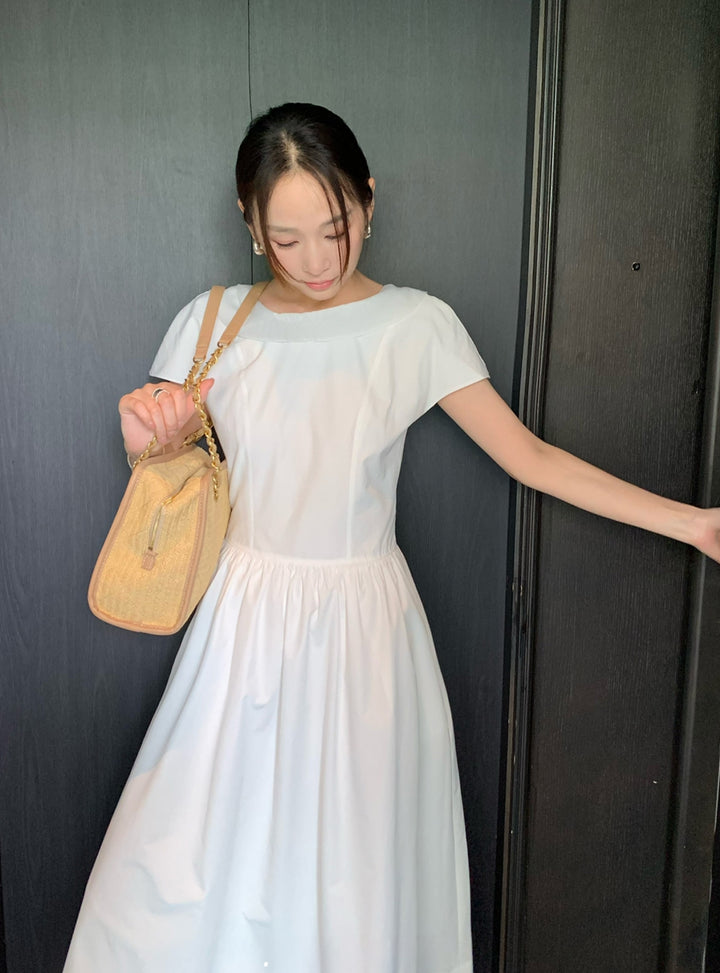 【dress】2色展開ロングワンピース Q8654