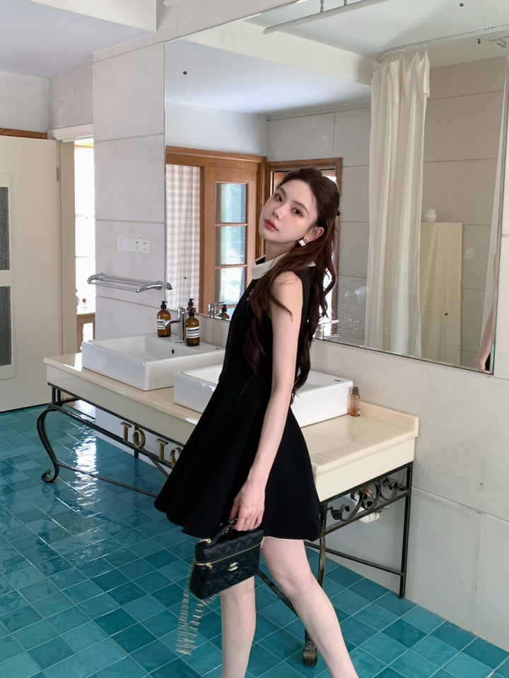 【dress】ノースリーブAラインワンピース Q8702