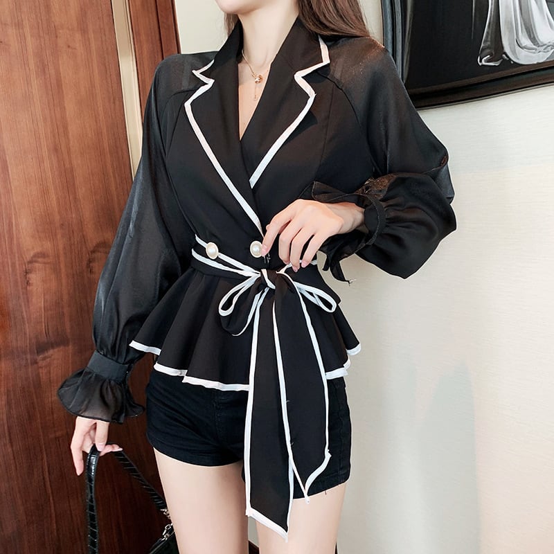 【tops】女性力を高める～ファッションシャツトップス　M17671
