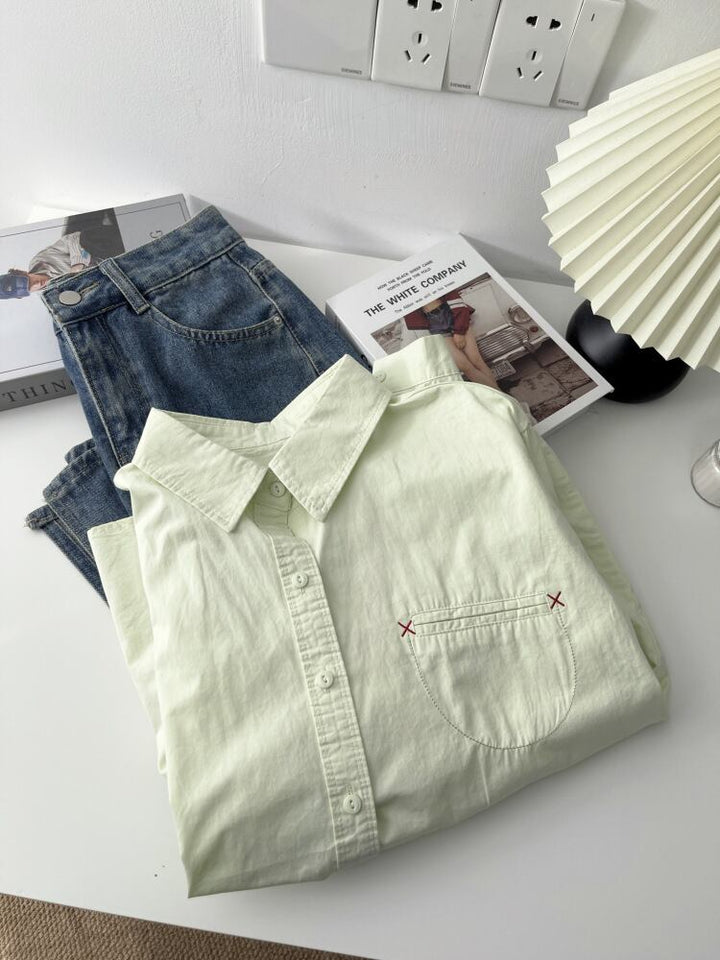 【tops】カラーシャツ　M29921