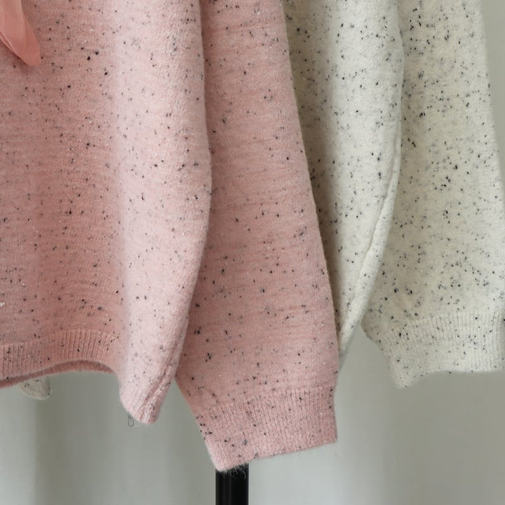 【tops】リボン付きニットセーター　M27031