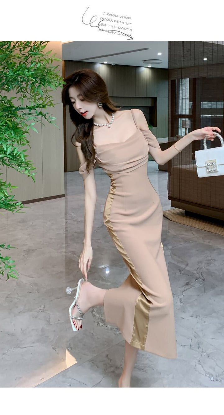 【dress】フリルキャミワンピース　M25207