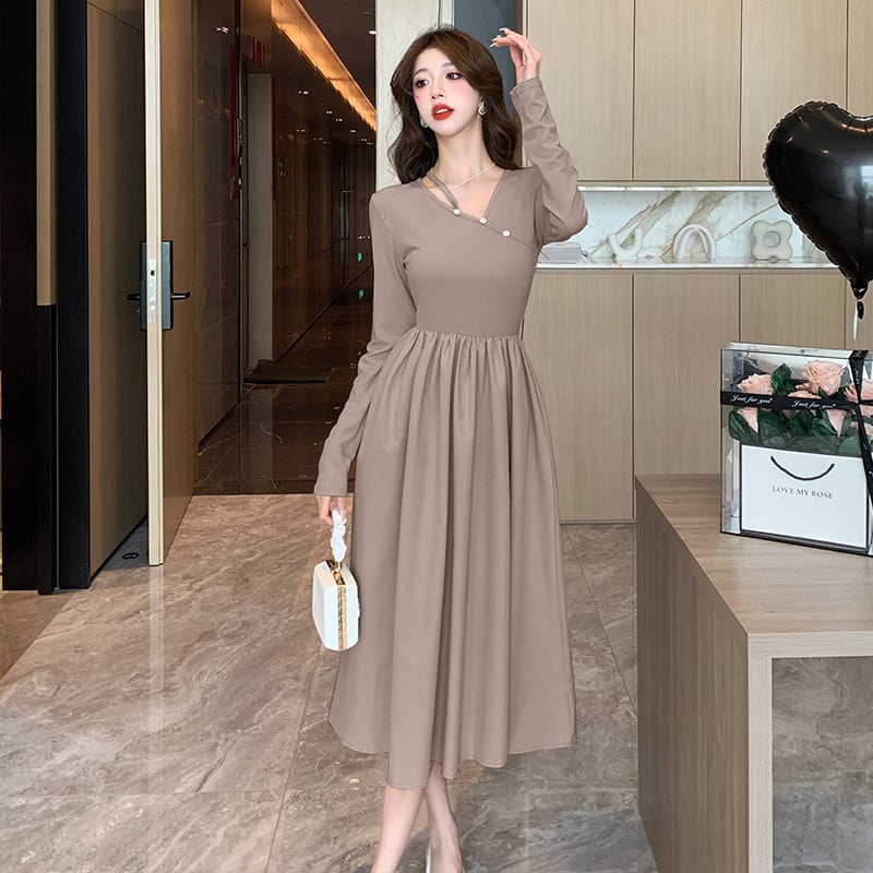 【dress】絶対欲しい ファッションシンプルワンピース　M17322