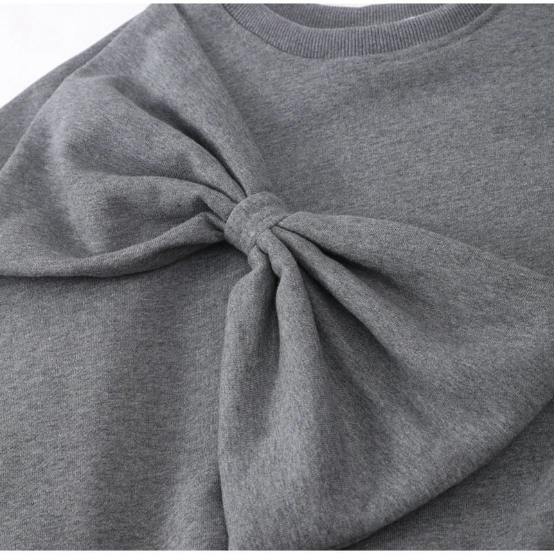 【tops】リボン付きプルオーバー　M26790
