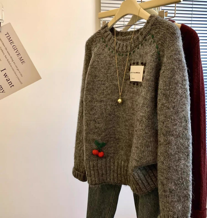 【tops】クルーネックニットセーター　M28988