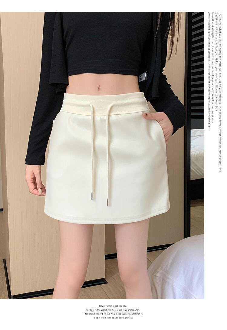【bottoms】レザースカート　M18087