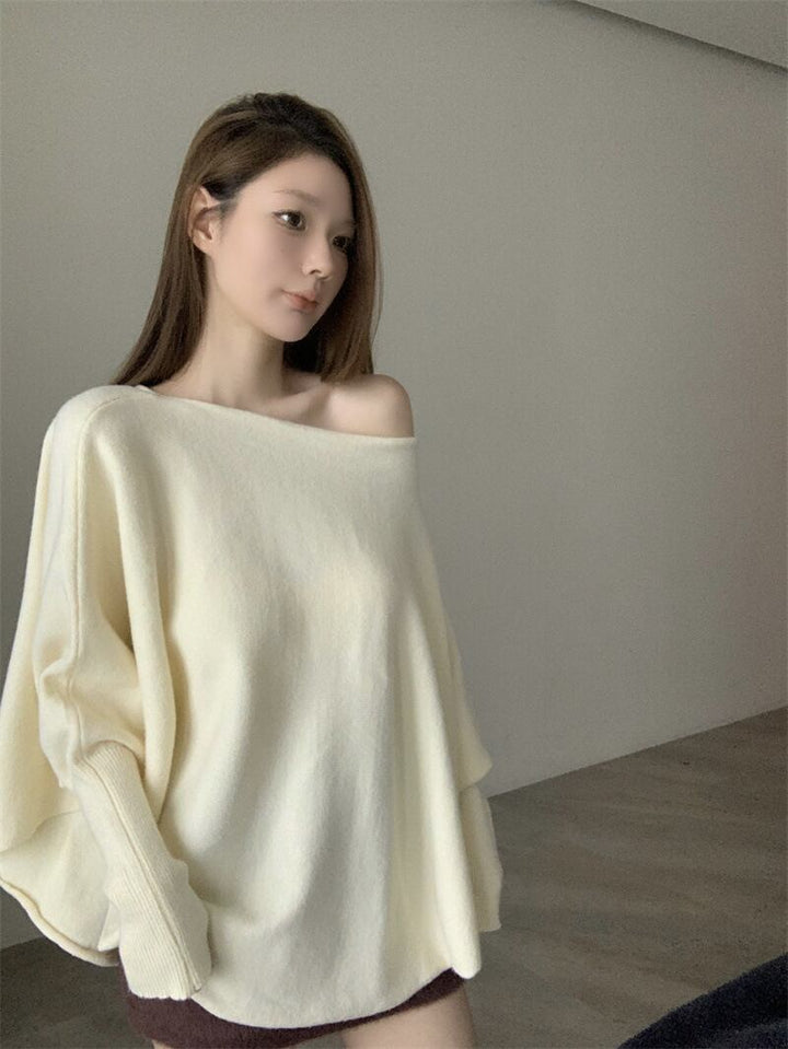 【tops】ドルマンスリーブニットトップス　M28395