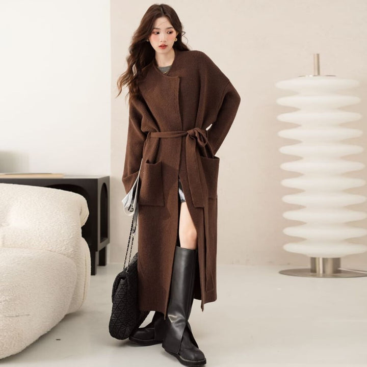 【outer】ロング丈ニットカーデ　M26713