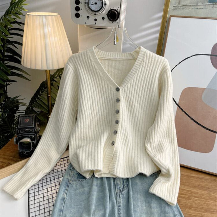 【outer】Vネックニットカーデ　M28959