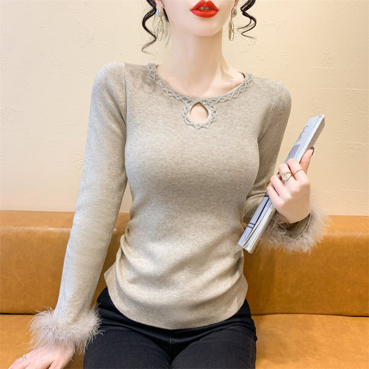 【tops】ファーニットトップス　M28219