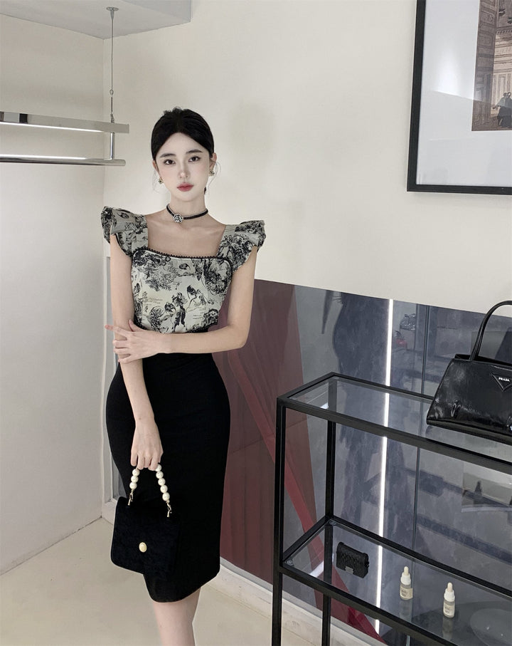 【dress】切り替えデートワンピース　M22208