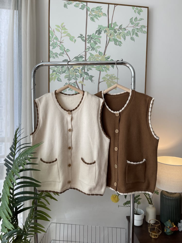 【tops】ニットベスト　M26682