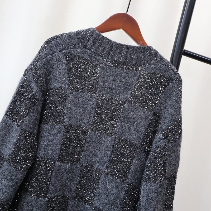 【outer】ロング丈ニットカーデ　M26596