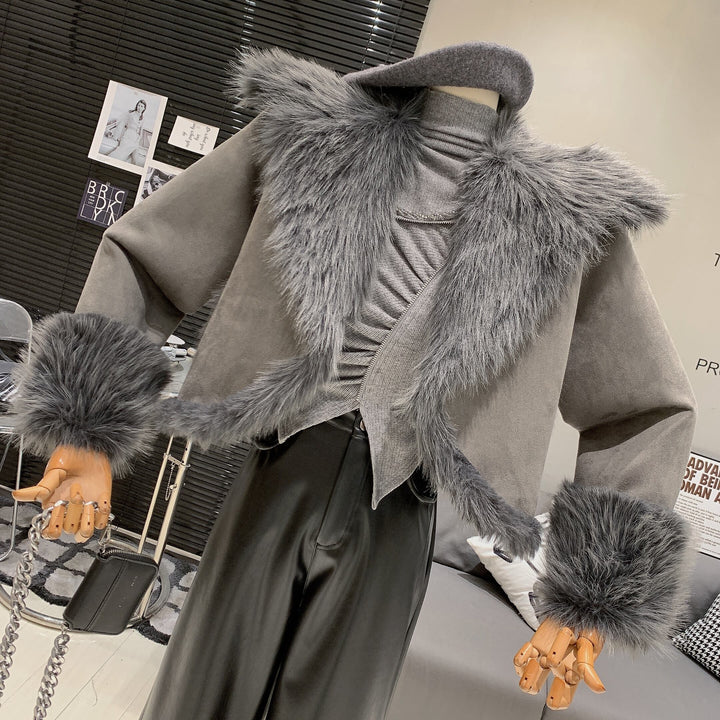 【outer】ファーショートコート　M27912