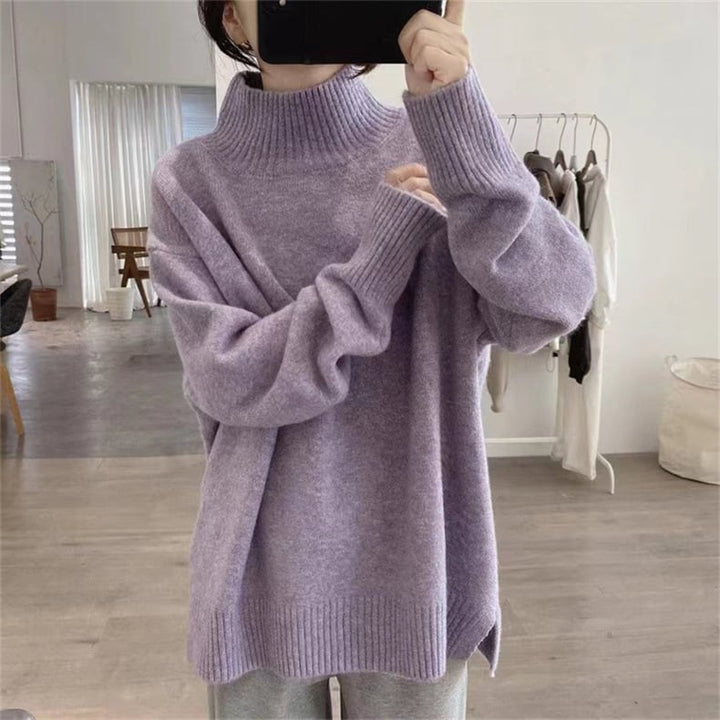 【tops】無地ニットセーター　M26775