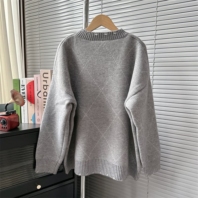 【tops】ダイヤモンドニットセーター　M18616