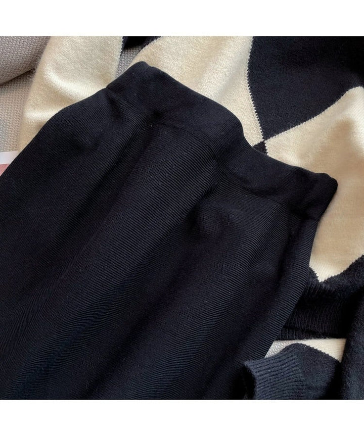 【set】ニットセーター×マーメイドスカートセット　M25416