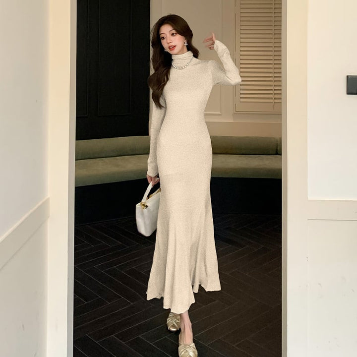 【dress】マーメイドニットワンピース　M27389