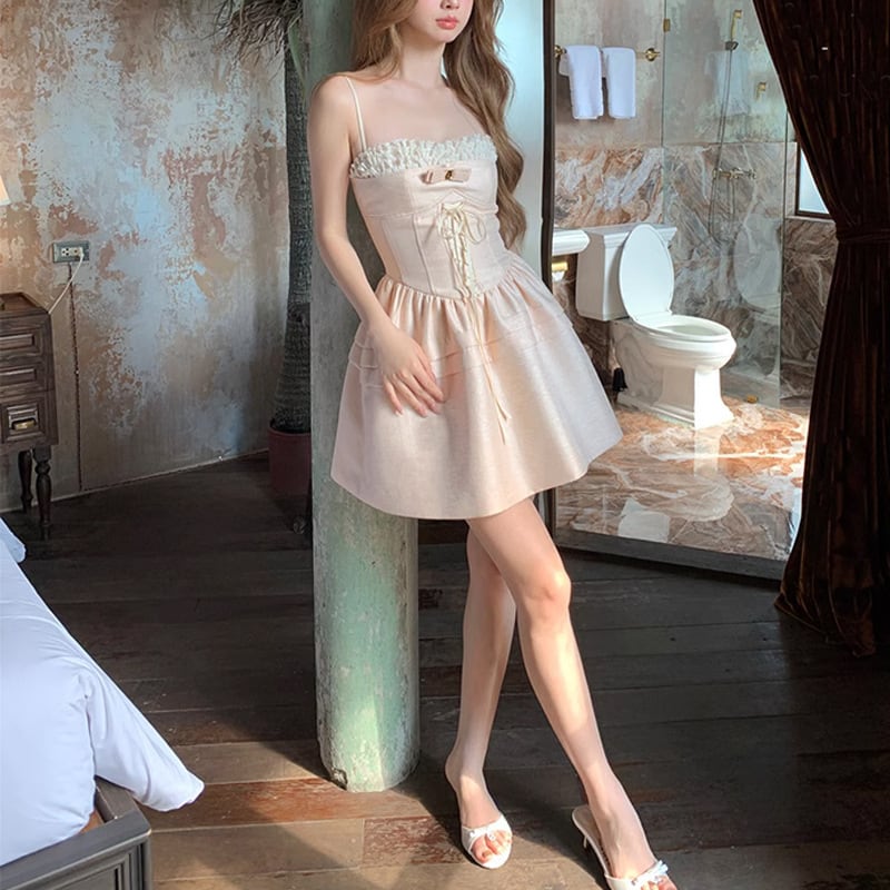 【dress】キャミレースワンピース　M24187