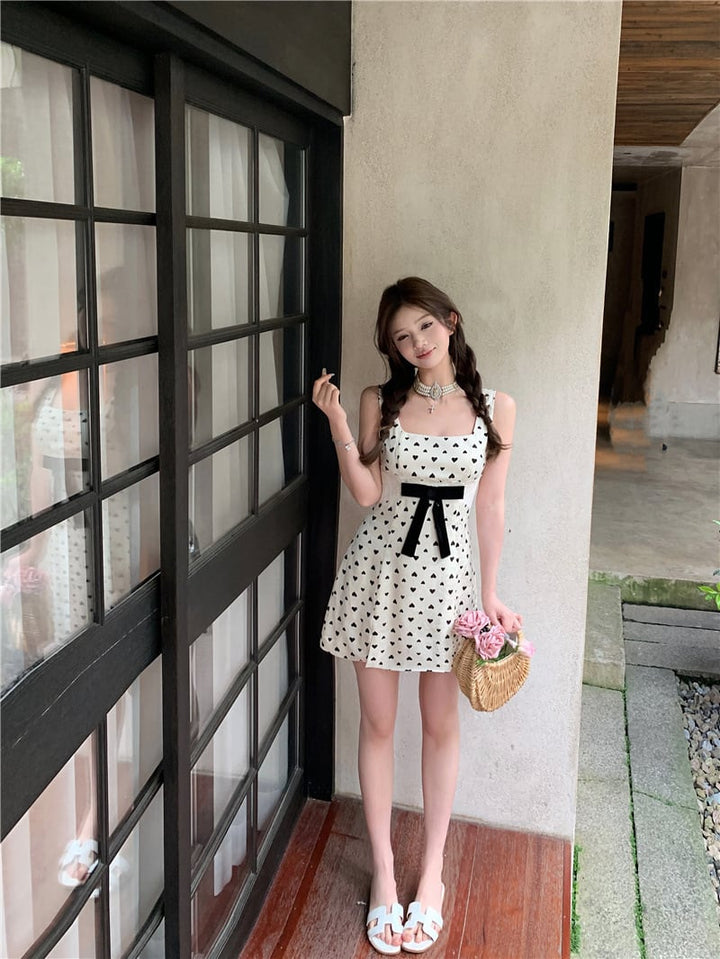 【dress】ハート柄キャミワンピース　M24332
