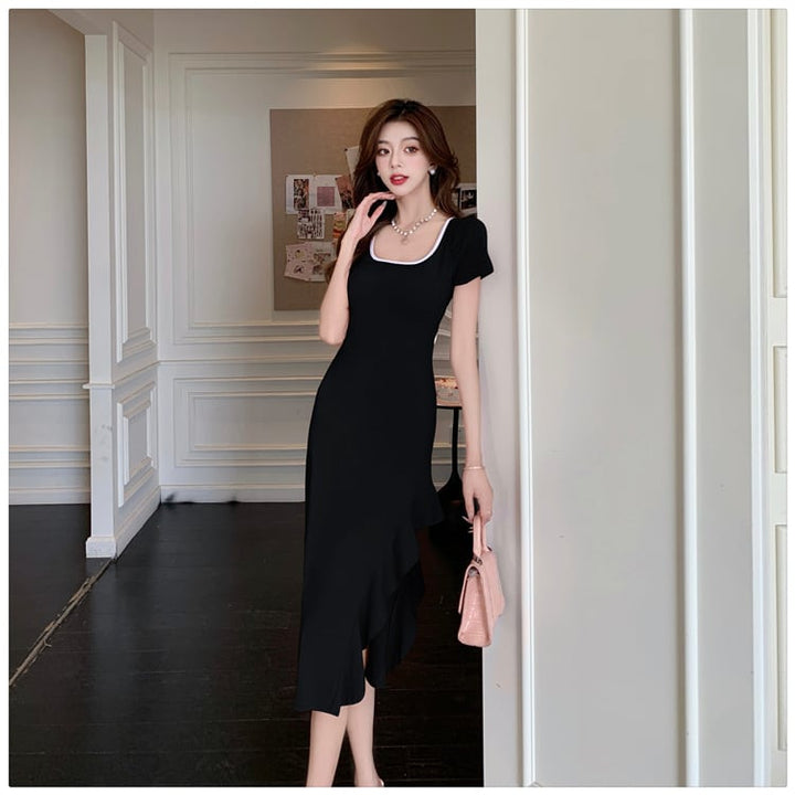 【dress】スリットワンピース　M25117