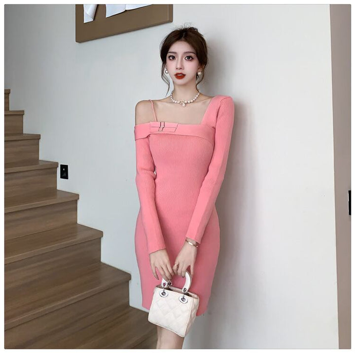 【dress】ニットワンピース　M19109