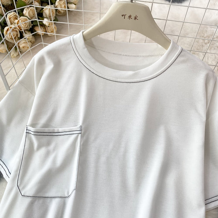 【set】目立つ！カジュアル2点セットTシャツ+ショートパンツ　M16864