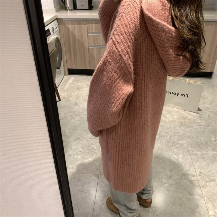 【outer】ロング丈ニットカーデ　M27074