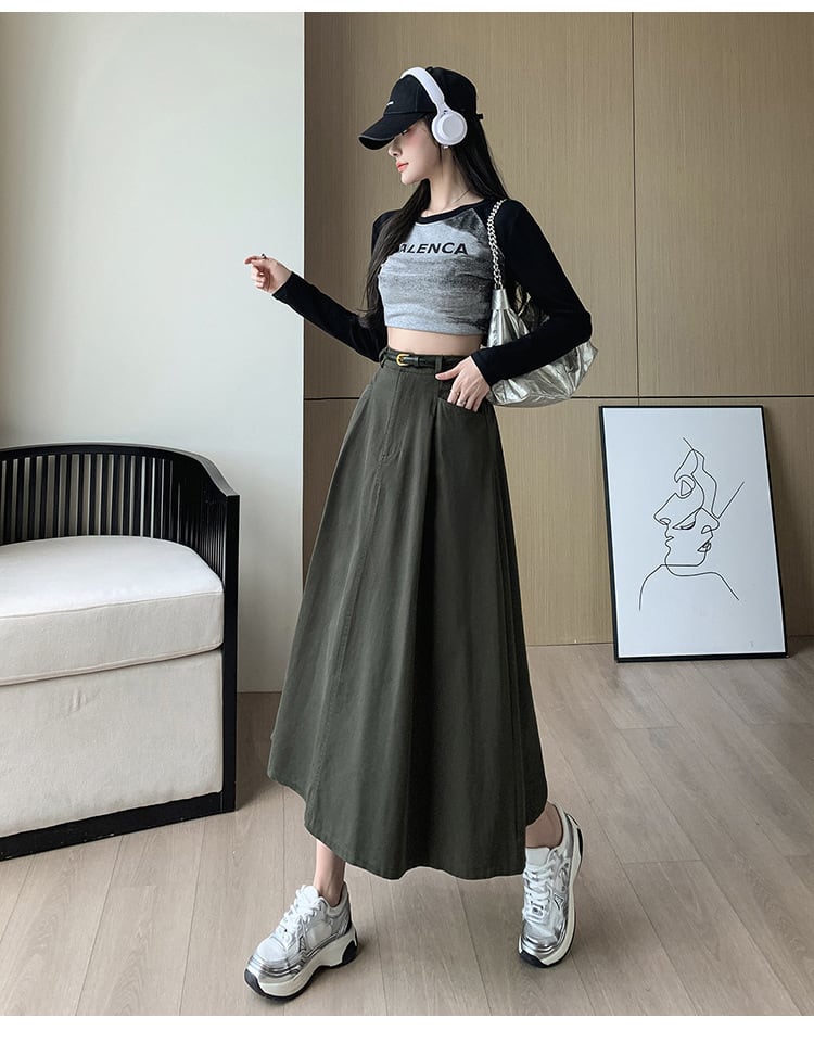 【bottoms】デニムスカート　M28727
