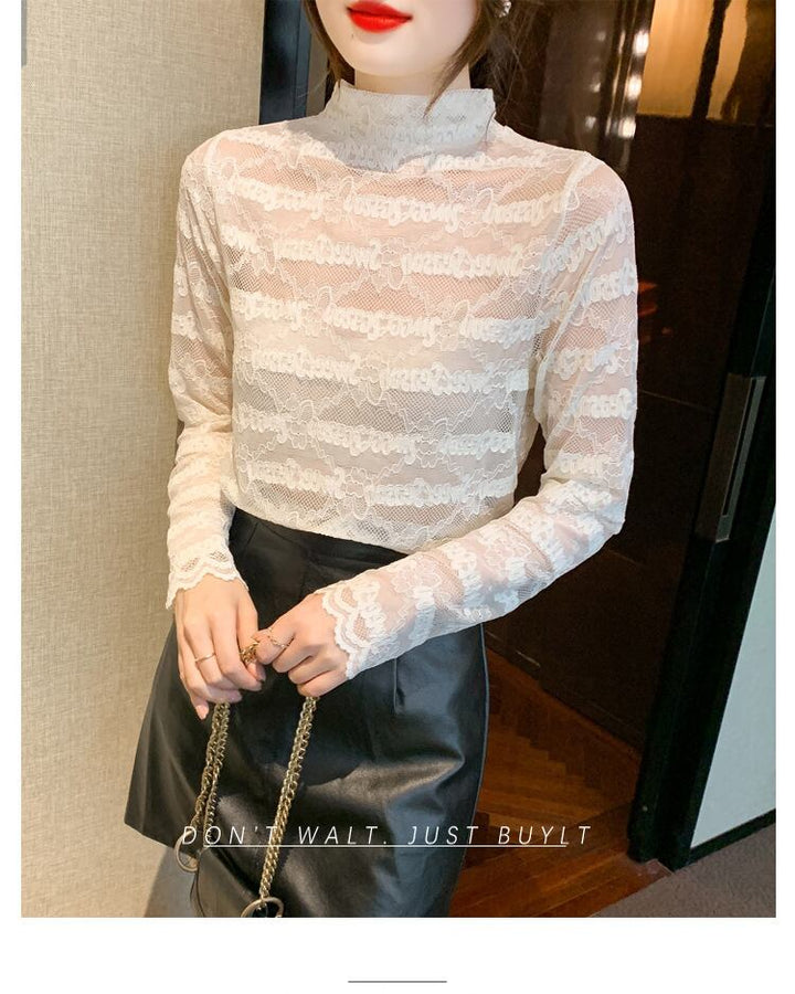 【tops】レースシャツトップス　M18857