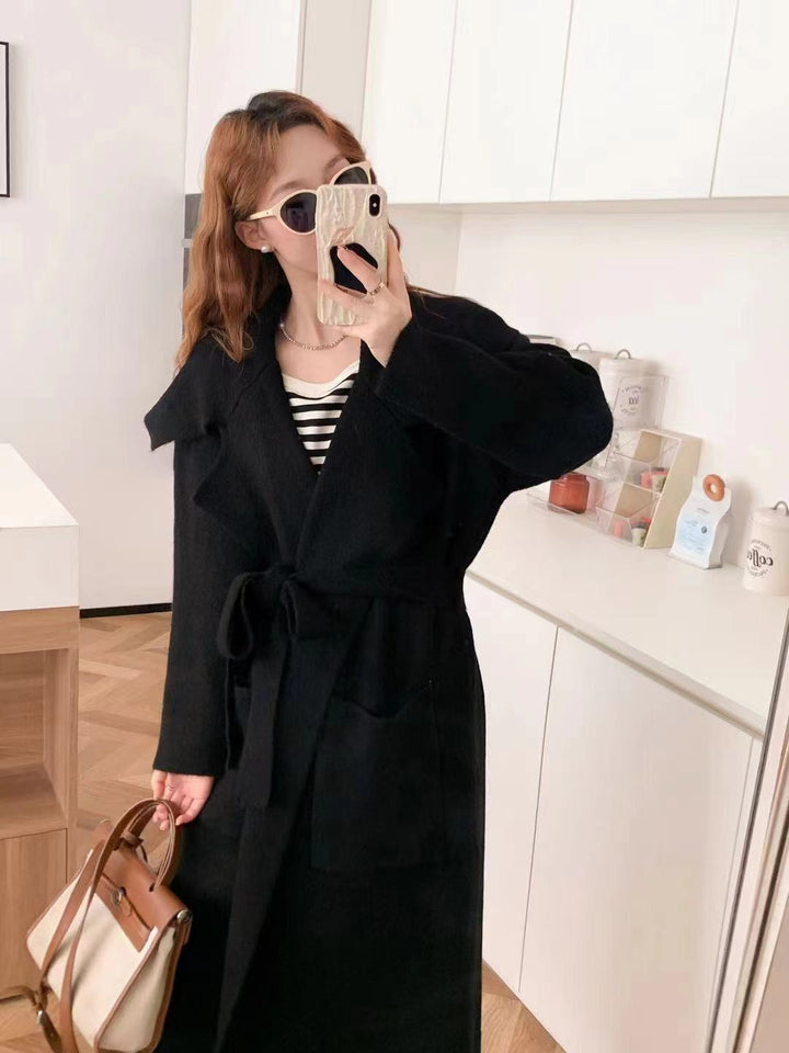 【outer】ロング丈ニットカーデ　M26620