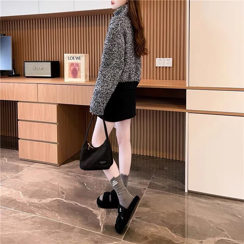 【outer】ファスナーニットカーデ　M18598
