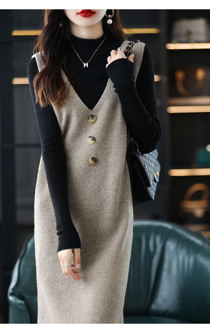 【dress】Ｖネックベストワンピース 　N2238