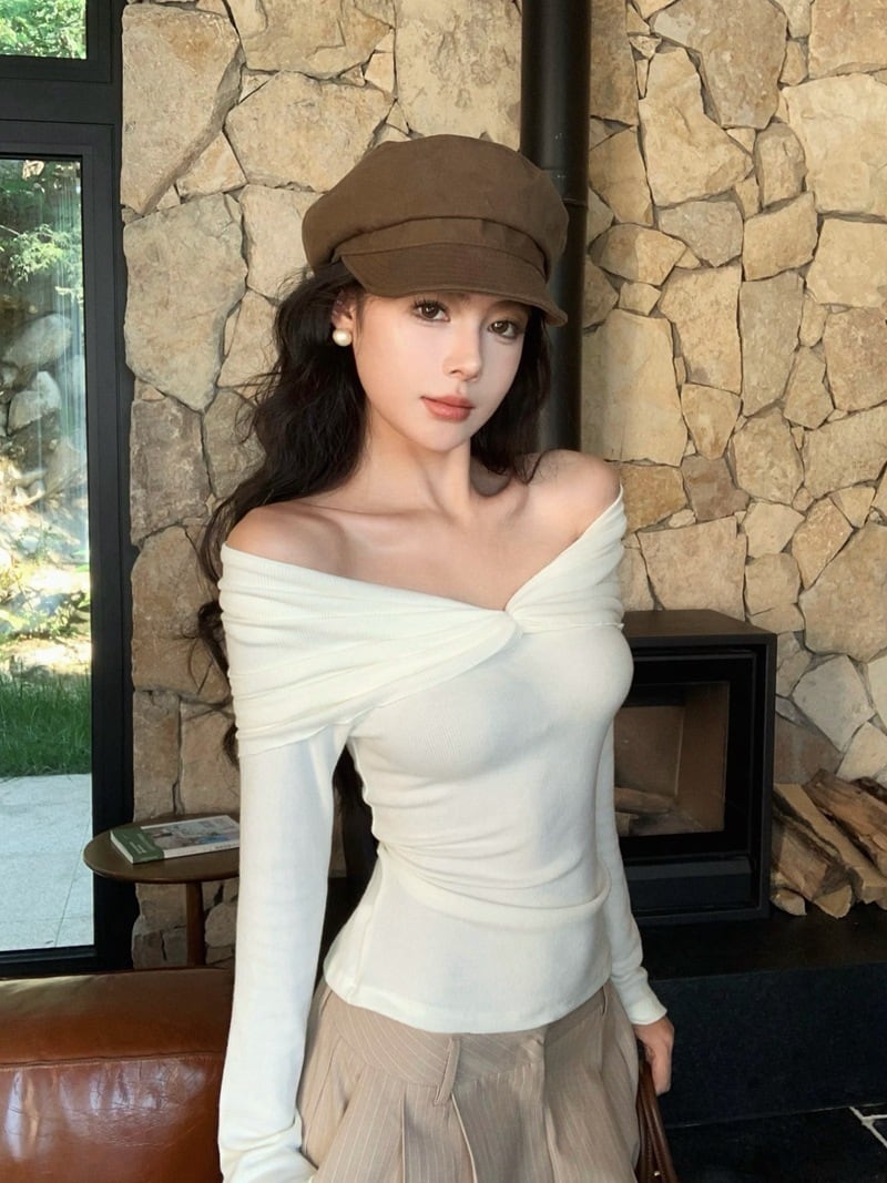 【tops】ニットトップス　M26509