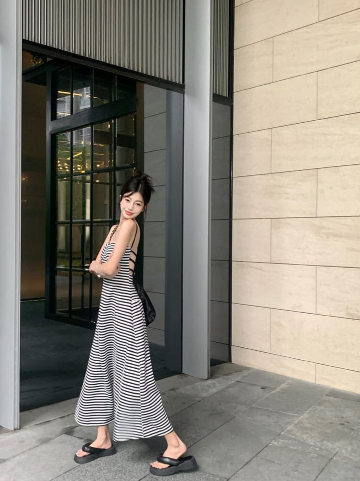 【dress】バックレスキャミワンピース　M24122