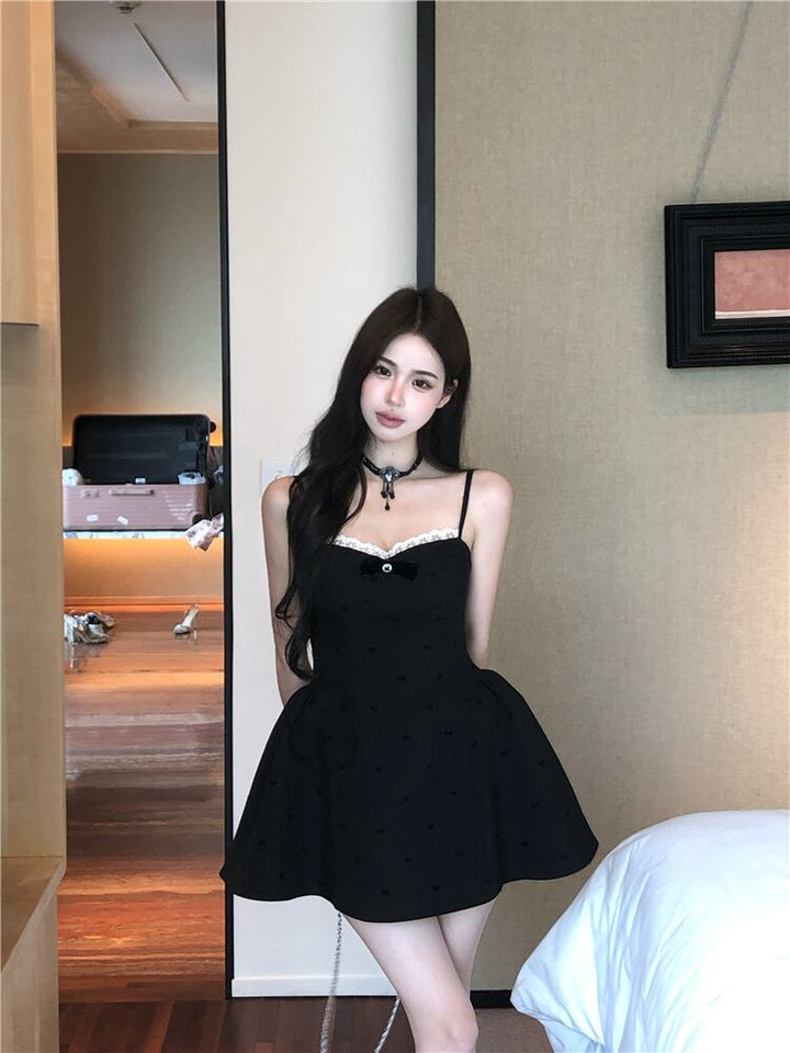 【dress】レース切り替えキャミワンピース　M30066