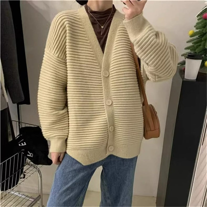 【outer】Vネックニットカーディガン　M17793