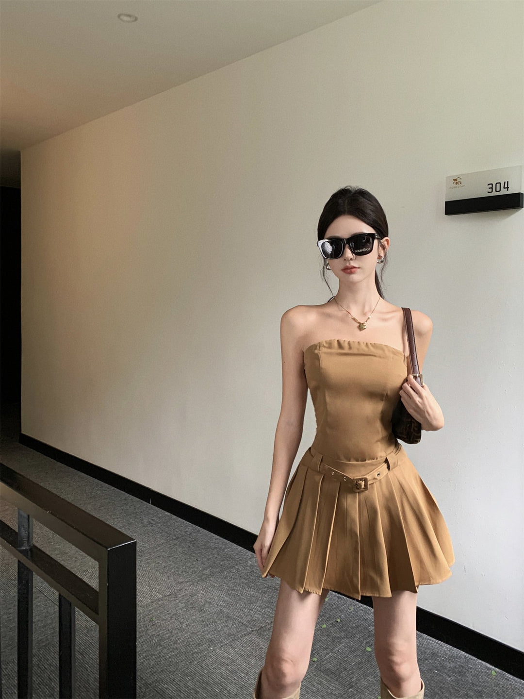 【dress】プリーツワンピース　M24317