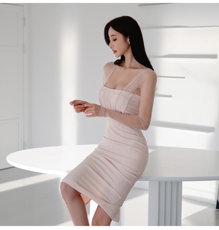 【dress】韓国系エレガントデートワンピースオシャレ　M17610