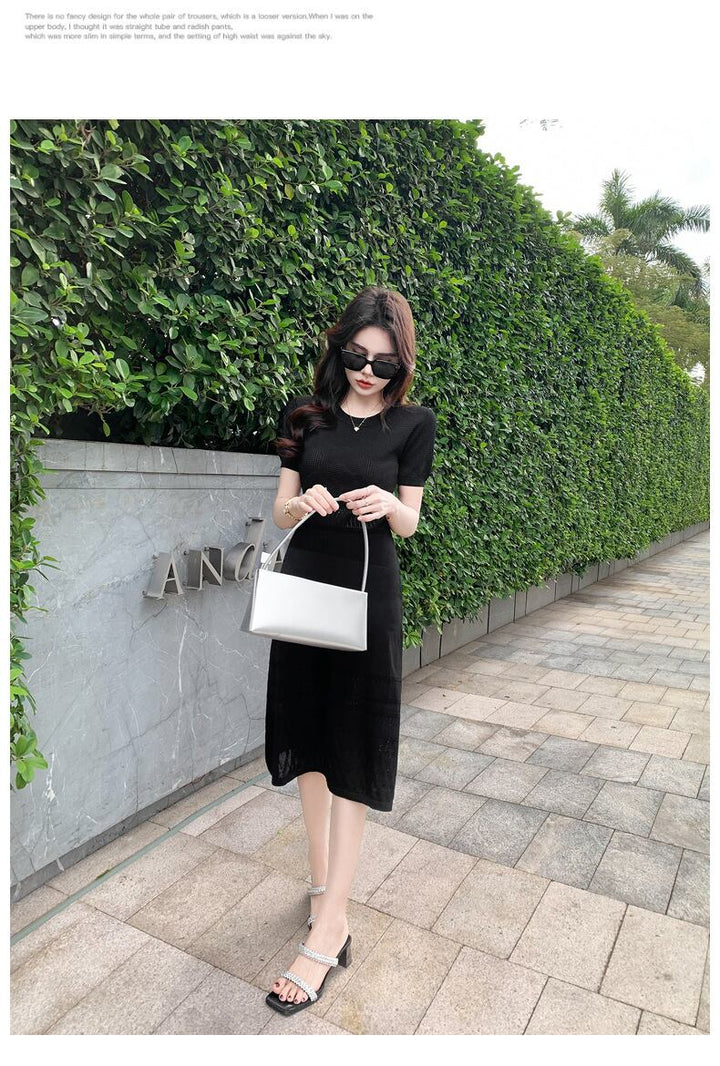 【dress】薄手ニットワンピース　M29747