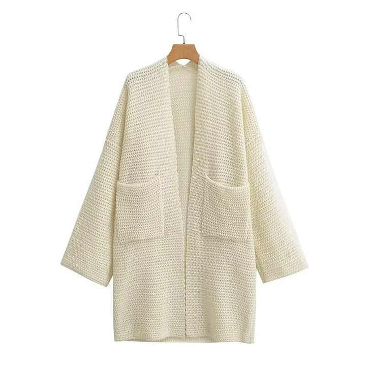 【outer】ロング丈ニットカーデ　M26831