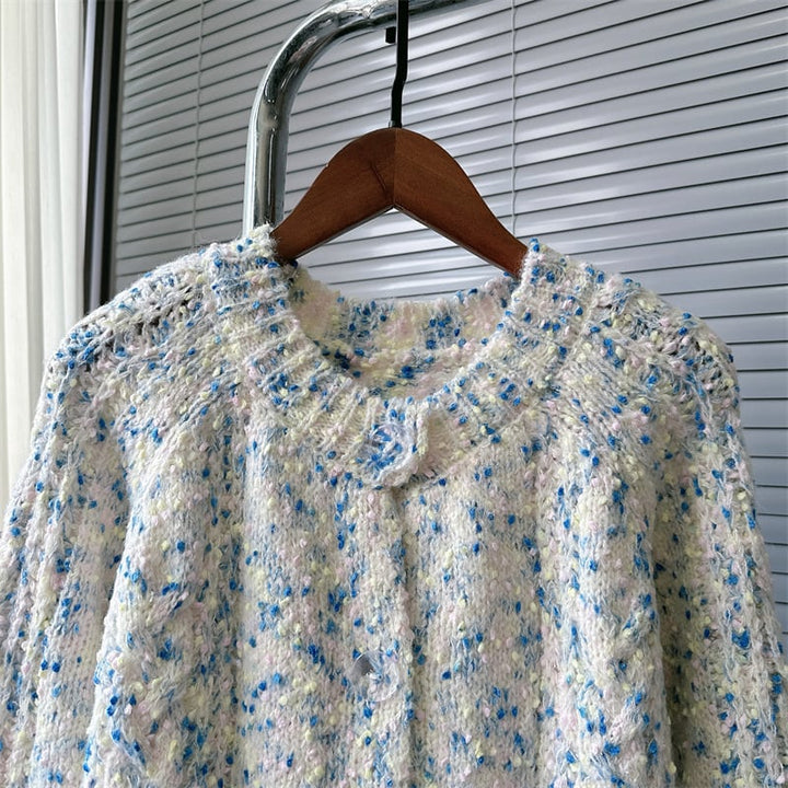 【outer】クルーネックニットカーデ　M25577