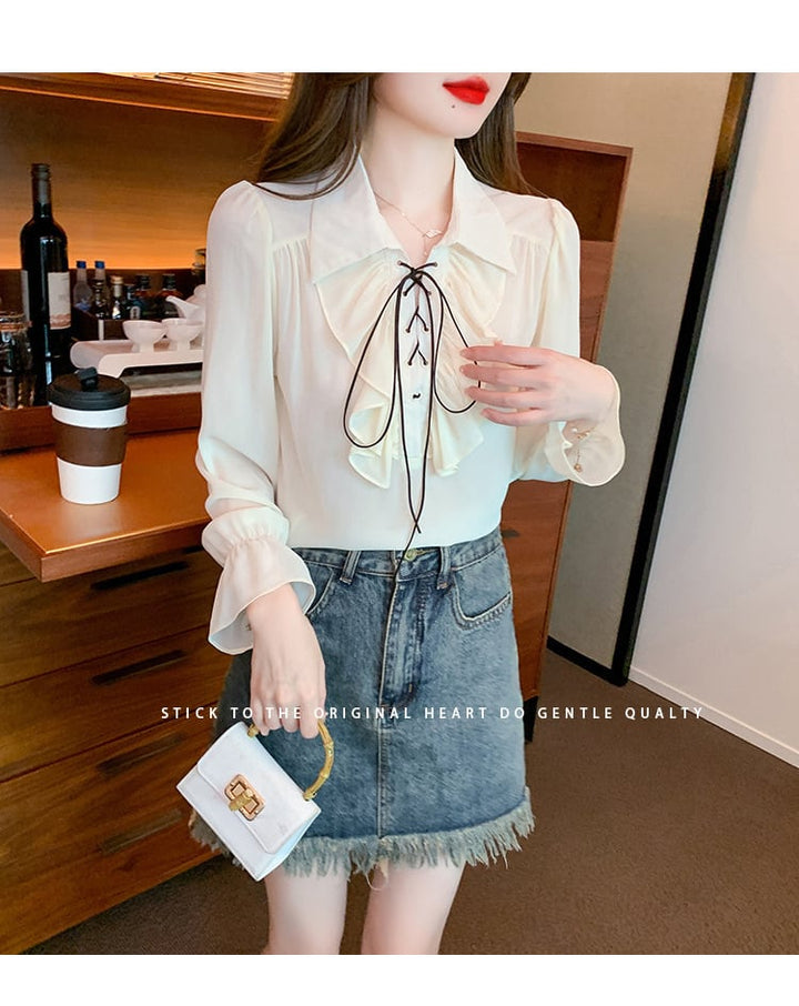 【tops】優しい雰囲気スウィートシャツトップス　M17603