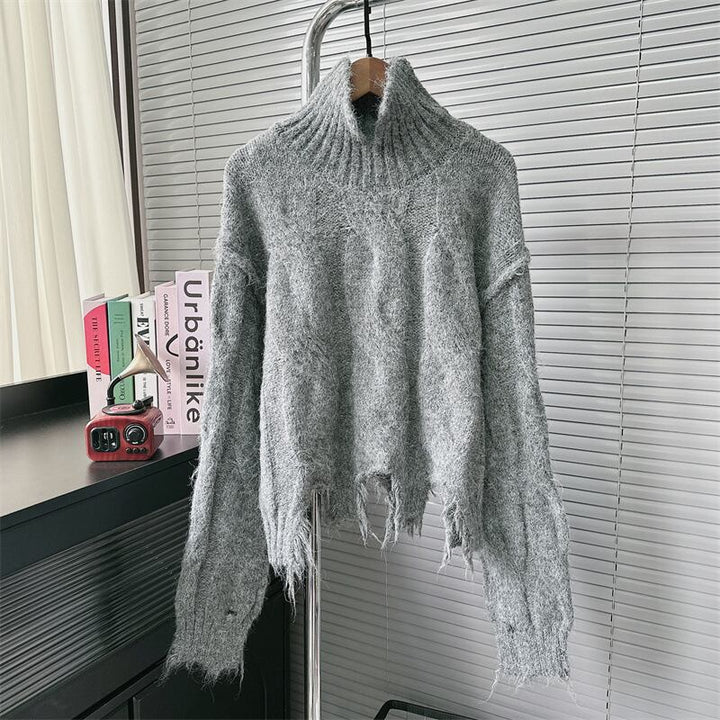 【tops】不規則 イレギュラーニットセーター　M27961