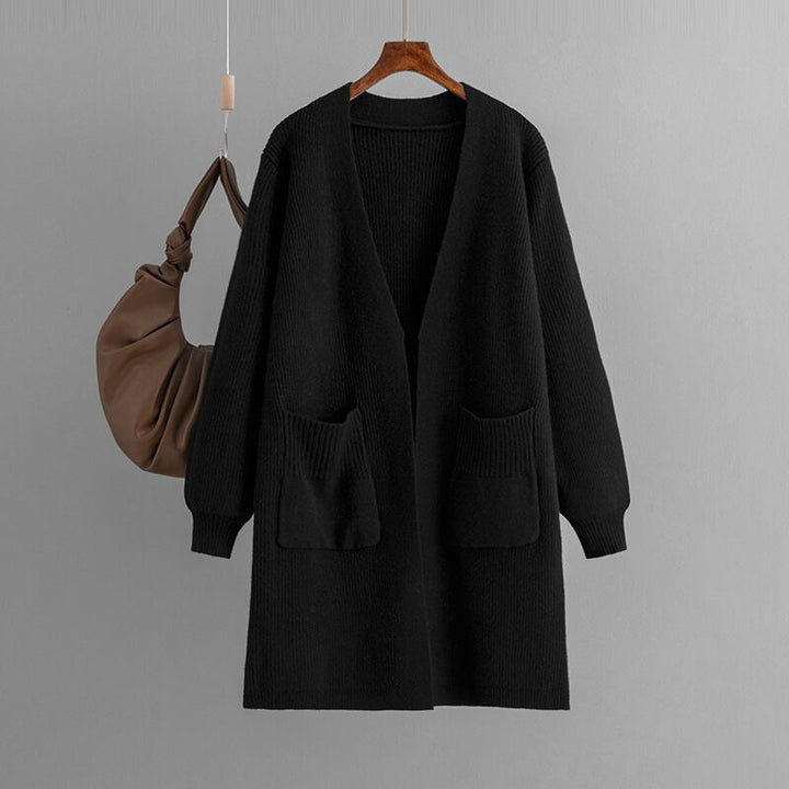 【outer】アウトポケットニットカーデ　M18415